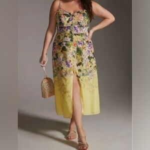 Anthropologie Maeve Floral Top and Skirt Set, Size 2X,  NWT.